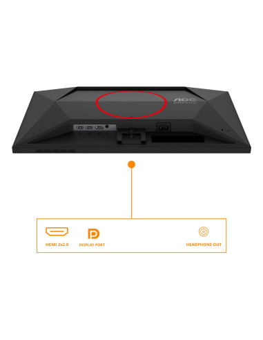 Aoc G4 24G4Zre Monitor Komputerowy 60,5 Cm (23.8") 1920 X 1080 Px Full Hd Led Czarny, Czerwony