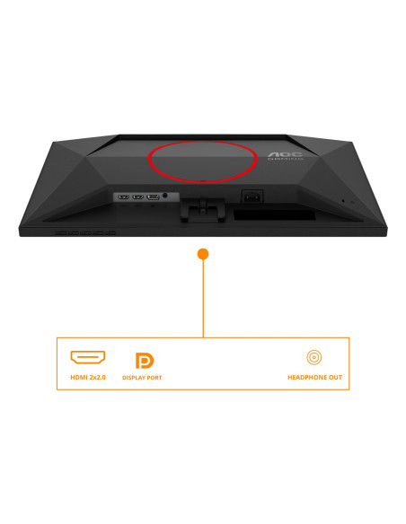 Aoc G4 24G4Zre Monitor Komputerowy 60,5 Cm (23.8") 1920 X 1080 Px Full Hd Led Czarny, Czerwony