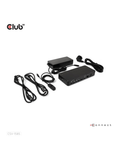 Club3D Csv-1585 Przełącznik Kvm Czarny