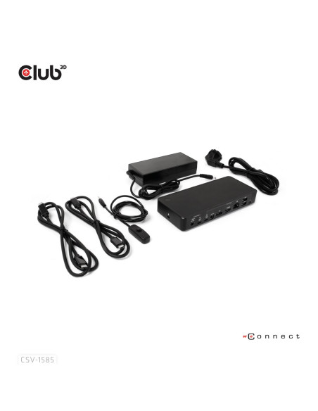 Club3D Csv-1585 Przełącznik Kvm Czarny