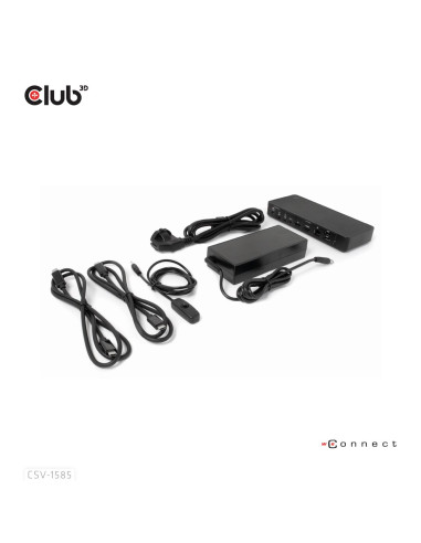 Club3D Csv-1585 Przełącznik Kvm Czarny