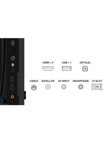 Telewizor Tcl 32V4C Qled 32" Full Hd Android Tv Dolby Digital Dvb-T2 Czarny