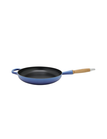 Le Creuset 20258282200422 Signature Gusseiserne Bratpfanne Mit Holzgriff,