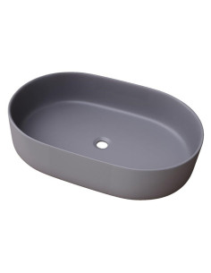 Washbasin Trapani 600X380X125 Matt Grey
