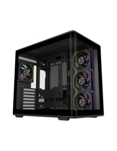 Cooler Master Elite 600 Tower Czarny, Przezroczysty