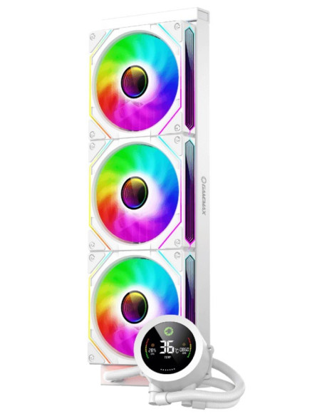Gamemax Iceburg 360 Digital Wh System Chłodzenia Komputerów Procesor Chłodnica Cieczy All-In-One 12 Cm Biały 1 Szt.
