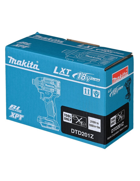 Zakrętarka Udarowa 18V, 1/4" Dtd201Z Makita