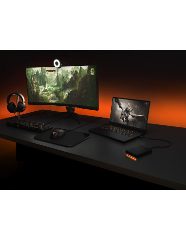 Seagate Game Drive Firecuda Zewnętrzny Dysk Twarde 2 Tb Micro-Usb B 3.2 Gen 1 (3.1 Gen 1) Czarny