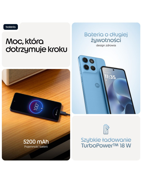 Motorola Moto G17 4/128Gb Pantone Alaskan Blue