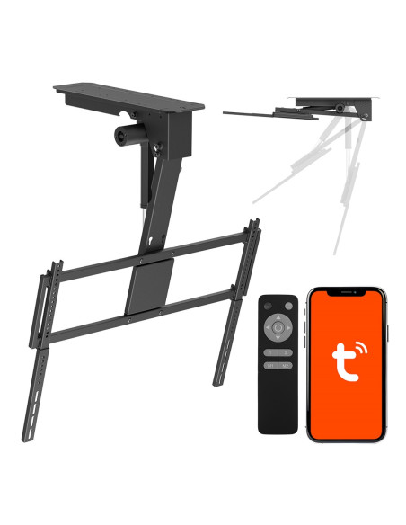 Maclean Uchwyt Elektryczny Do Tv, Sufitowy, Obsługa Tuya, Max. Vesa 800X400, Dla Tv 43-86", Max. 55Kg Mc-176 T