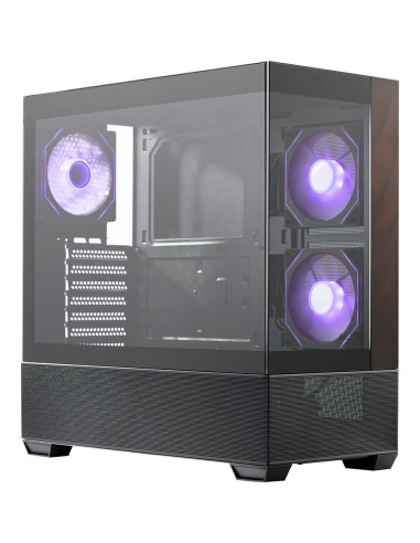 Cooler Master Elite 690 Wood Midi Tower Czarny