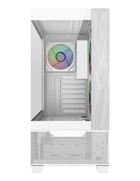 Cooler Master Elite 690 Wood Midi Tower Biały