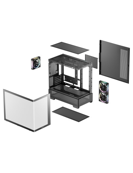 Deepcool Cg380U 3F Tower Czarny