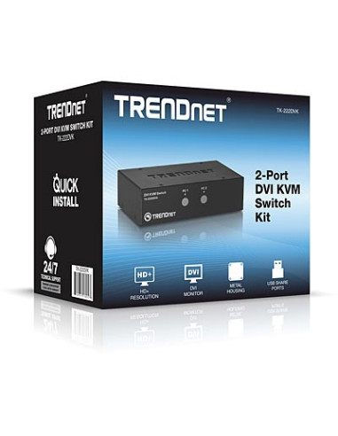 Trendnet Kvm  2-Port Dvi Switch Kit