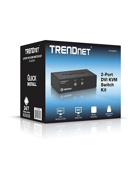 Trendnet Kvm  2-Port Dvi Switch Kit