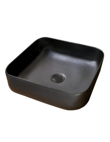 Washbasin Catania 385X385X140 Matt Black