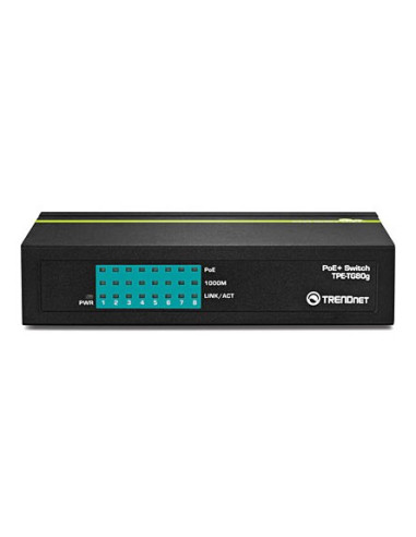 Przełącznik Trendnet 8 Portów Gbit Poe+ 123W Metal