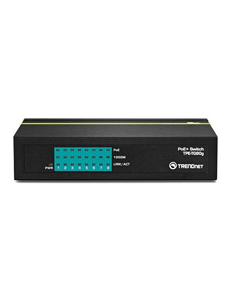 Przełącznik Trendnet 8 Portów Gbit Poe+ 123W Metal