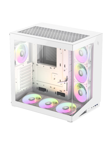 Gamemax Nex C56 Wh Zabezpieczenia & Uchwyty Komputerów Midi Tower Biały
