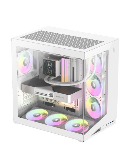 Gamemax Nex C56 Wh Zabezpieczenia & Uchwyty Komputerów Midi Tower Biały