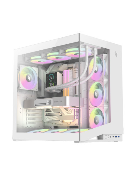 Gamemax Nex C56 Wh Zabezpieczenia & Uchwyty Komputerów Midi Tower Biały