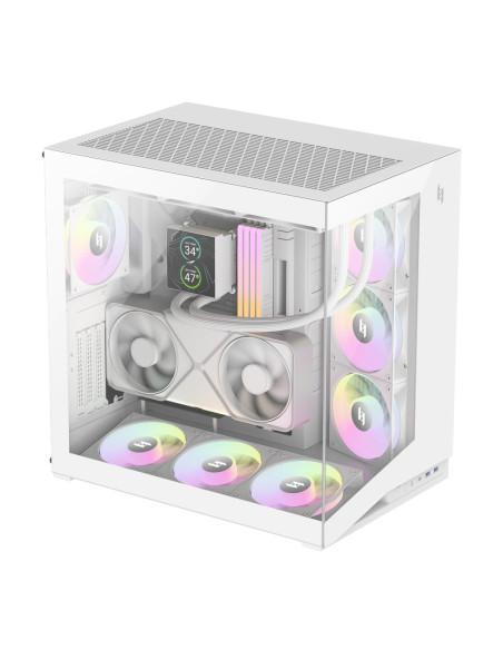 Gamemax Nex C56 Wh Zabezpieczenia & Uchwyty Komputerów Midi Tower Biały