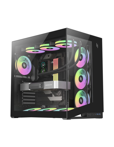 Gamemax Nex C56 Bk Zabezpieczenia & Uchwyty Komputerów Midi Tower Czarny