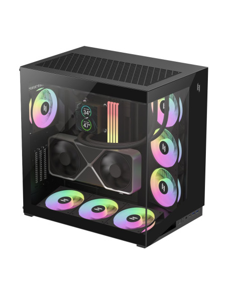 Gamemax Nex C56 Bk Zabezpieczenia & Uchwyty Komputerów Midi Tower Czarny
