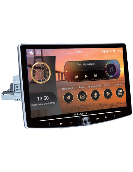 Radio Blow Cp01 1Din 10" Android/Wifi/Gps/Carplay Obrotowe