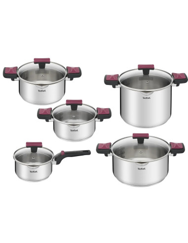 Zestaw Garnków Tefal Cook & Clip 10 Elem. G723Sa74