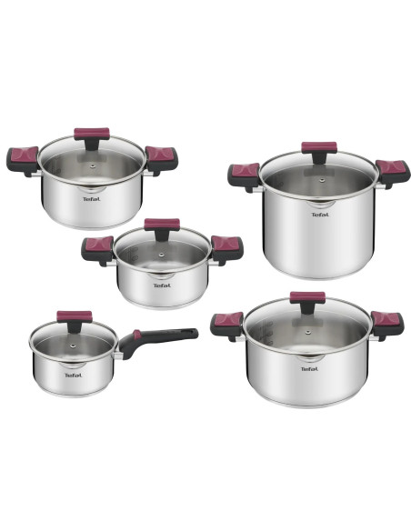 Zestaw Garnków Tefal Cook & Clip 10 Elem. G723Sa74