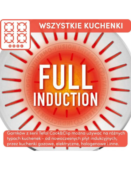 Zestaw Garnków Tefal Cook & Clip 10 Elem. G723Sa74
