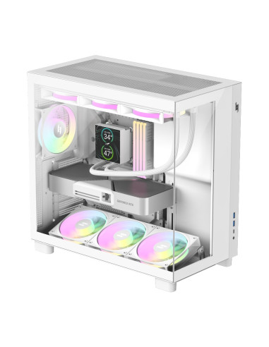 Gamemax Nex C53 Wh Zabezpieczenia & Uchwyty Komputerów Biały