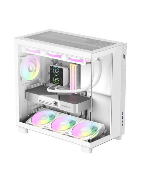 Gamemax Nex C53 Wh Zabezpieczenia & Uchwyty Komputerów Biały