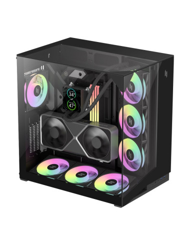 Gamemax Nex C56 Vc Bk Zabezpieczenia & Uchwyty Komputerów Midi Tower Czarny
