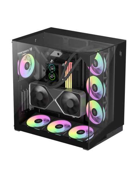 Gamemax Nex C56 Vc Bk Zabezpieczenia & Uchwyty Komputerów Midi Tower Czarny