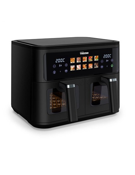 Tristar Fr-9075 Frytkownica Podwójny 9 L Autonomiczny 2500 W Frytkownica Na Gorące Powietrze Czarny