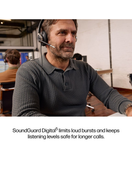Słuchawki Przewodowe Hp Poly Mission 825 Stereo Usb Wired Headset