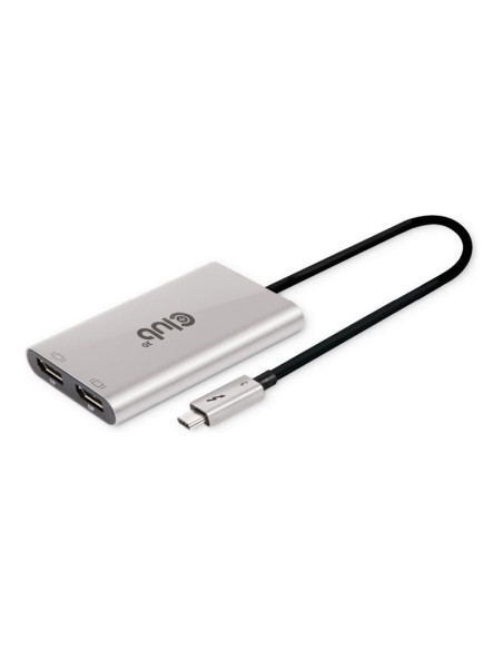 Club3D Csv-1586 Huby I Koncentratory Thunderbolt 3 40000 Mbit/S Srebrny