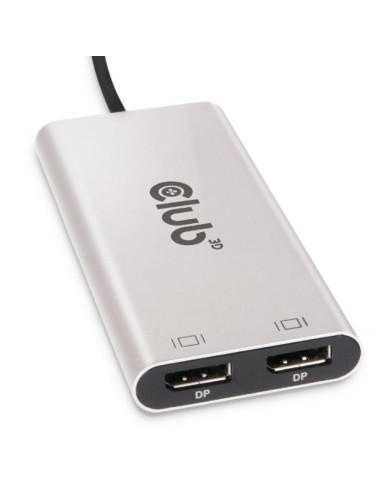 Club3D Csv-1586 Huby I Koncentratory Thunderbolt 3 40000 Mbit/S Srebrny