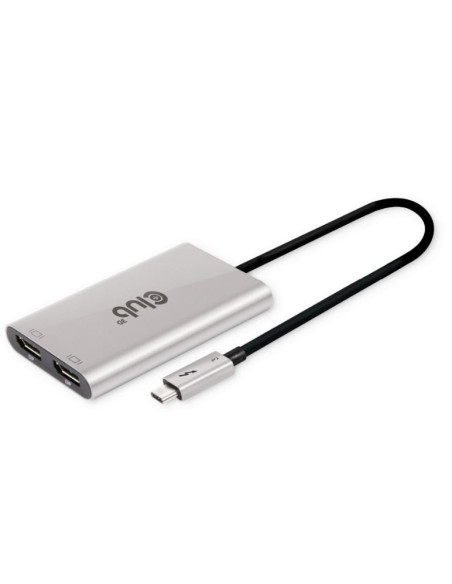 Club3D Csv-1586 Huby I Koncentratory Thunderbolt 3 40000 Mbit/S Srebrny