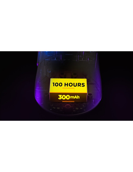 Hator Quasar 3 Ultima 8K Wireless Myszka Gaming Po Prawej Stronie Rf Wireless + Bluetooth + Usb Type-C Optyczny 30000 Dpi