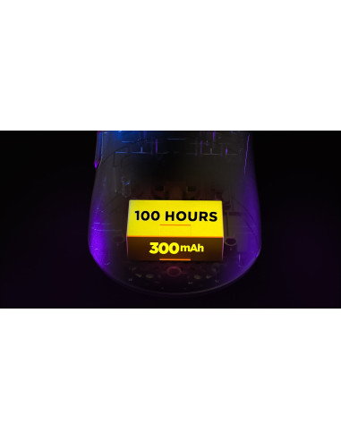 Hator Quasar 3 Ultima 8K Wireless Myszka Gaming Po Prawej Stronie Rf Wireless + Bluetooth + Usb Type-C Optyczny 30000 Dpi