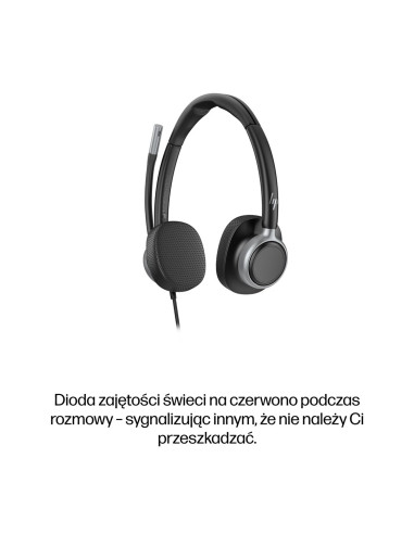 Hp Poly Mission 625 – Stereofoniczny Przewodowy Zestaw Słuchawkowy Usb (Opakowanie Zbiorcze)