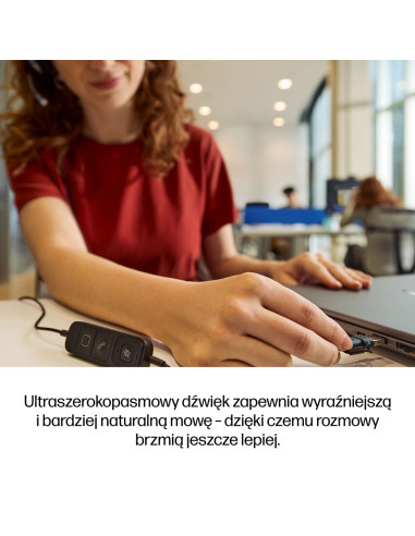 Hp Poly Mission 625 – Stereofoniczny Przewodowy Zestaw Słuchawkowy Usb (Opakowanie Zbiorcze)