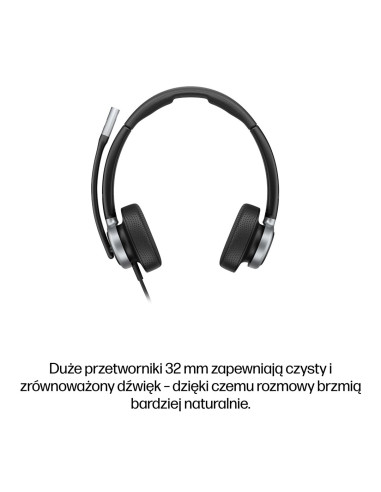 Hp Poly Mission 625 – Stereofoniczny Przewodowy Zestaw Słuchawkowy Usb (Opakowanie Zbiorcze)