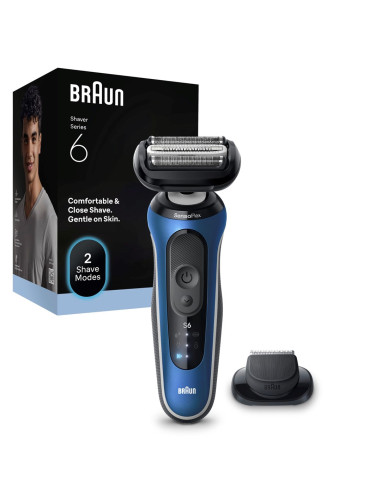 Braun Series 6 62-B1200S Golarka Foliowa Przycinarka Niebieski