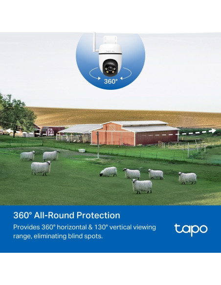 Tp-Link Tapo C501Gw Kamera Przemysłowa Obrotowa Kamera Bezpieczeństwa Ip Zewnętrzna 1920 X 1080 Px Ściana