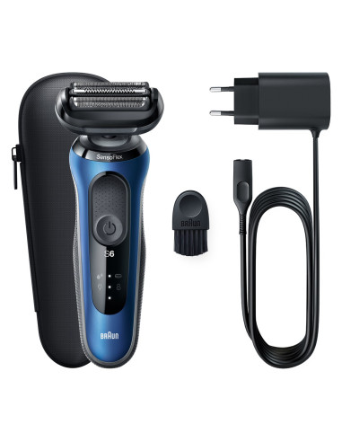 Braun Series 6 61-B1000S Golarka Foliowa Czarny, Niebieski