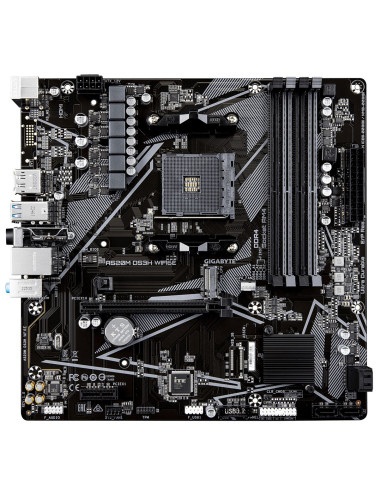 Gigabyte A520M Ds3H Wifi6E Amd A520 Socket Am4 Micro Atx